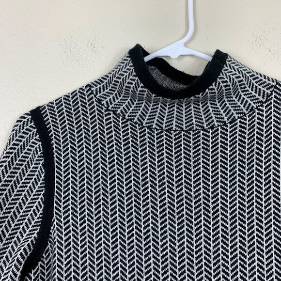 Title Nine Barra Herringbone Merino Wool Tunic Sweater - Size Small - Picture 3 of 8